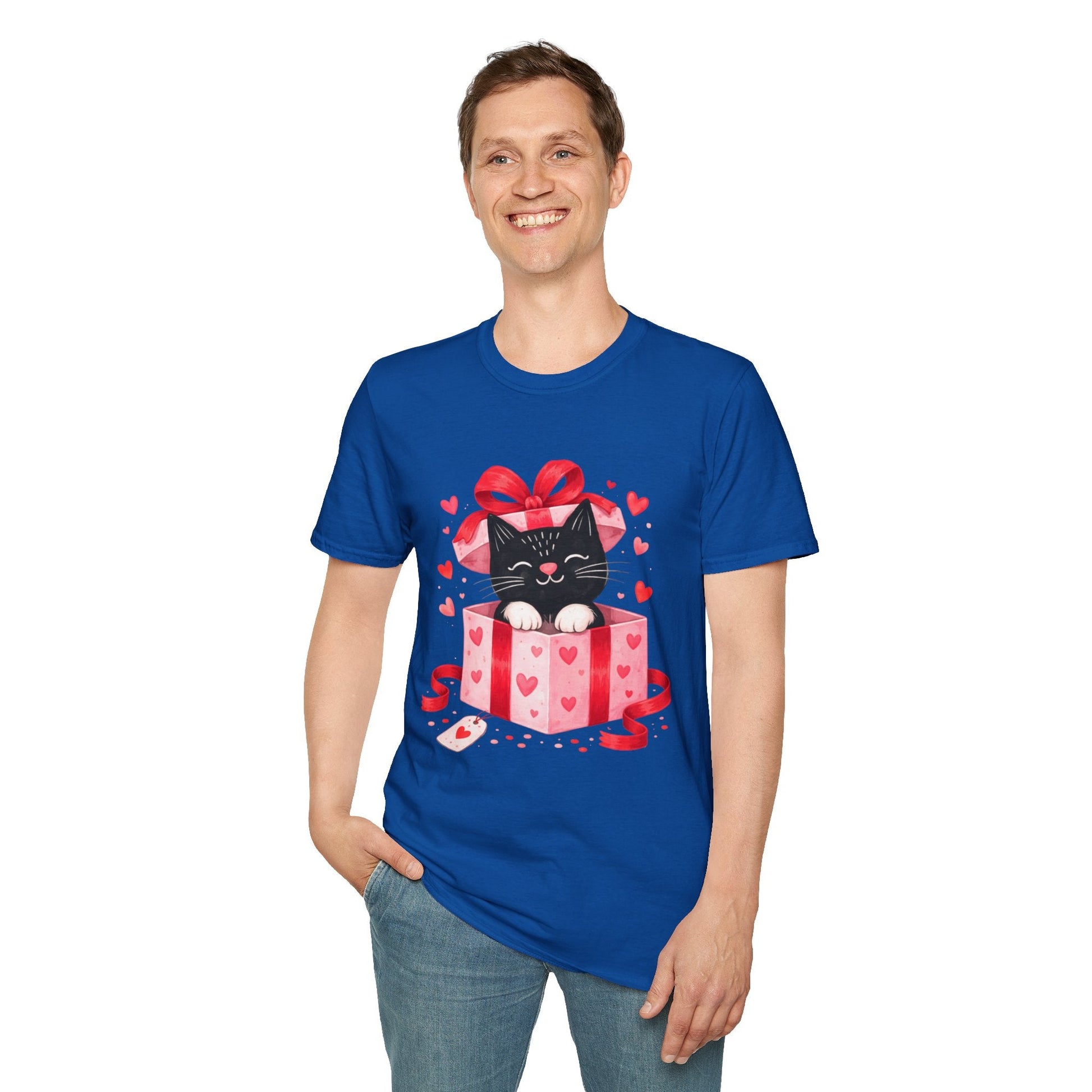 Valentine Kitty Gift Box T-Shirt - FloofChonk