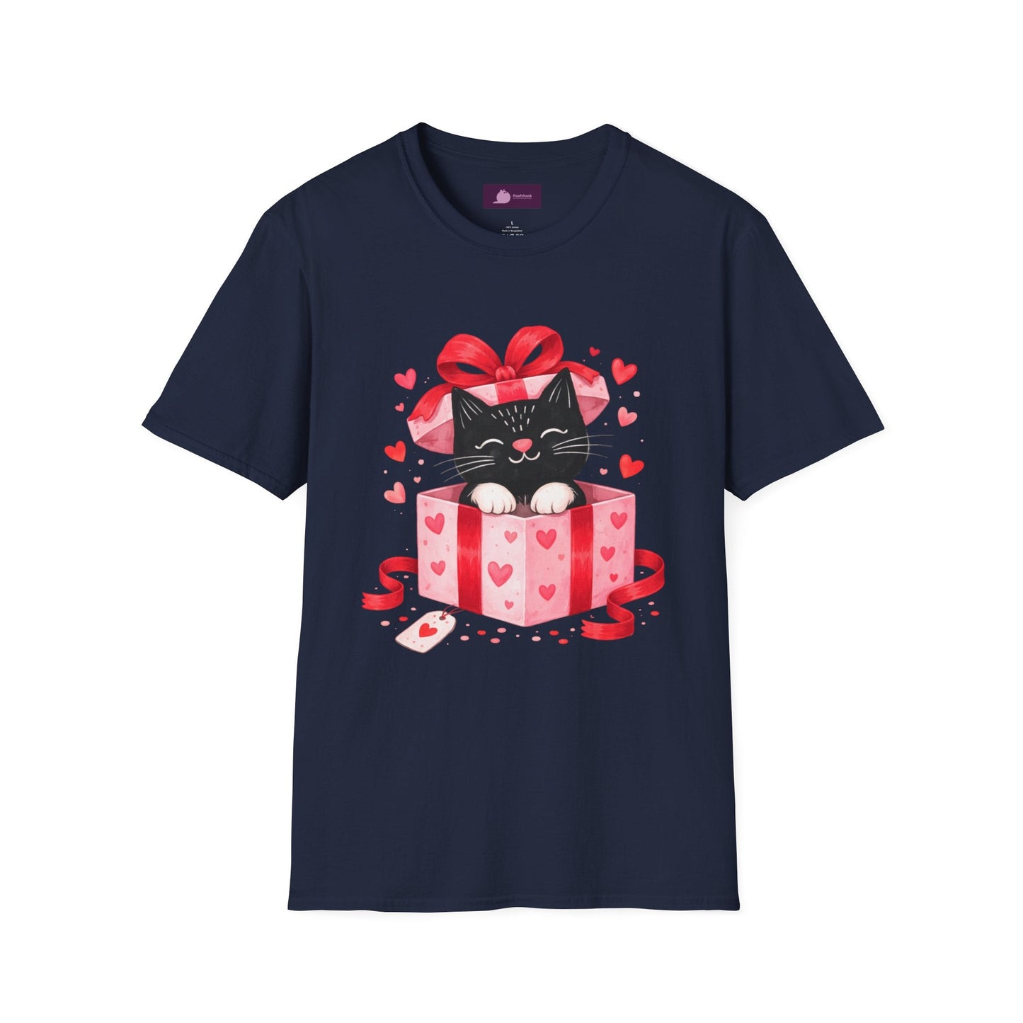 Valentine Kitty Gift Box T-Shirt - FloofChonk