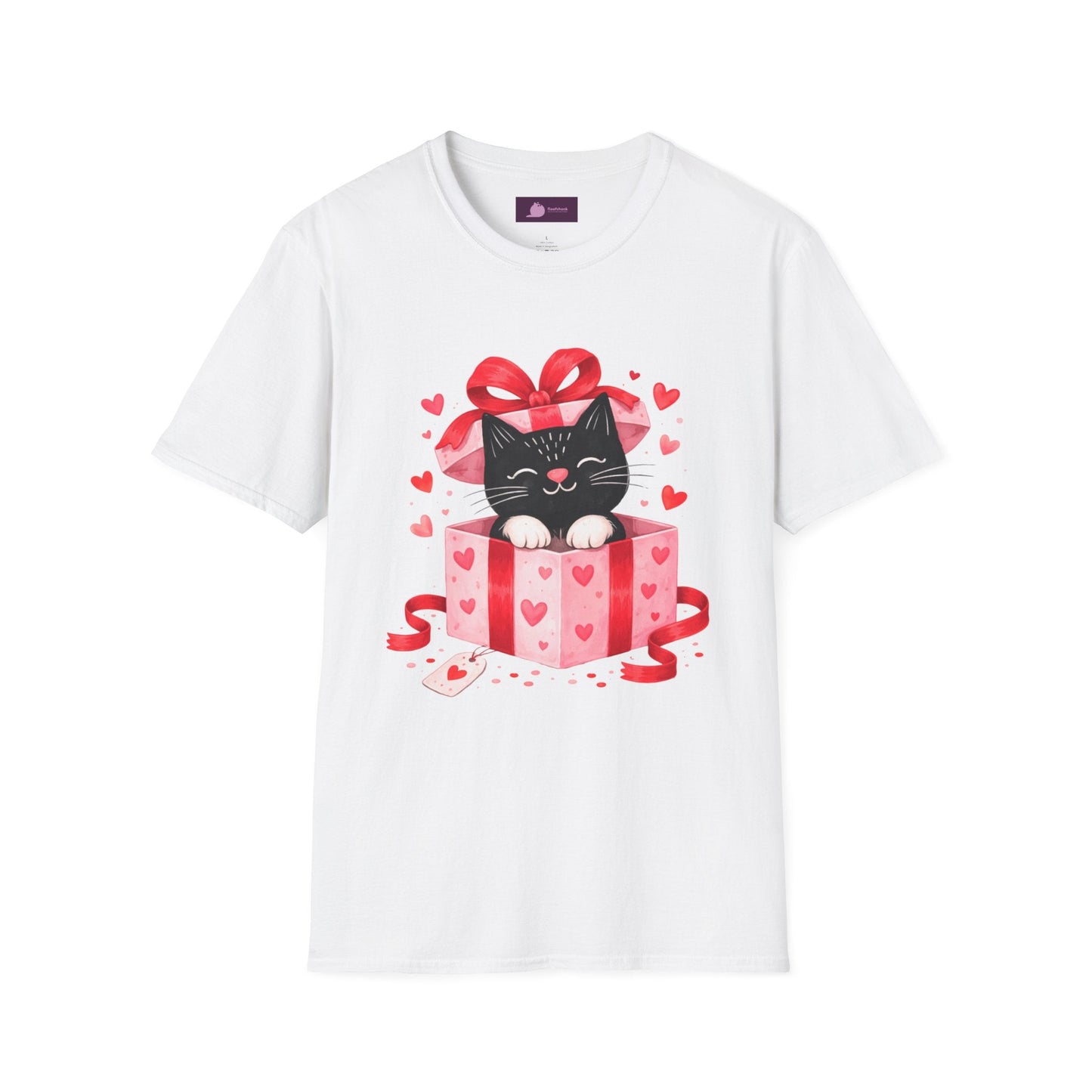 Valentine Kitty Gift Box T-Shirt - FloofChonk