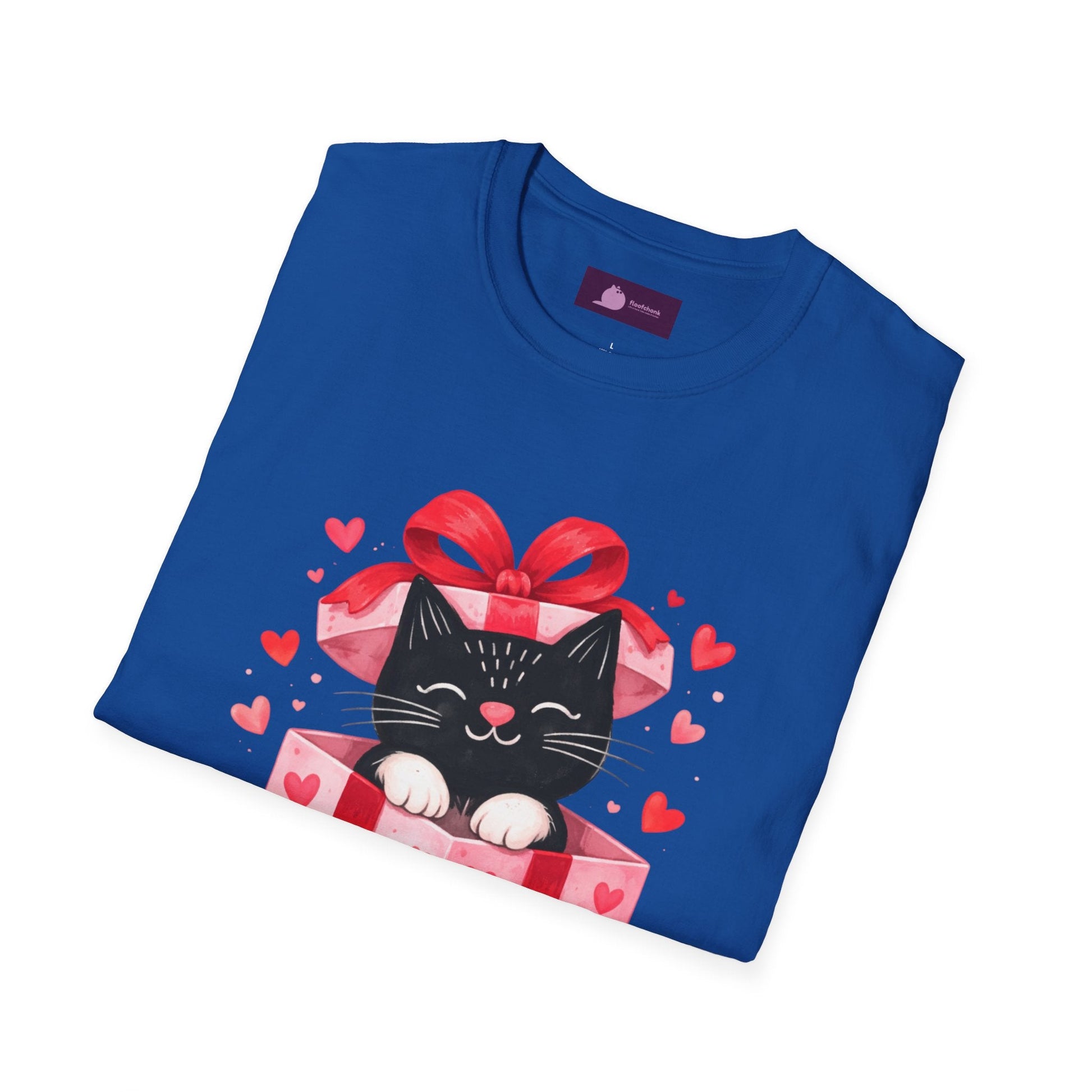 Valentine Kitty Gift Box T-Shirt - FloofChonk