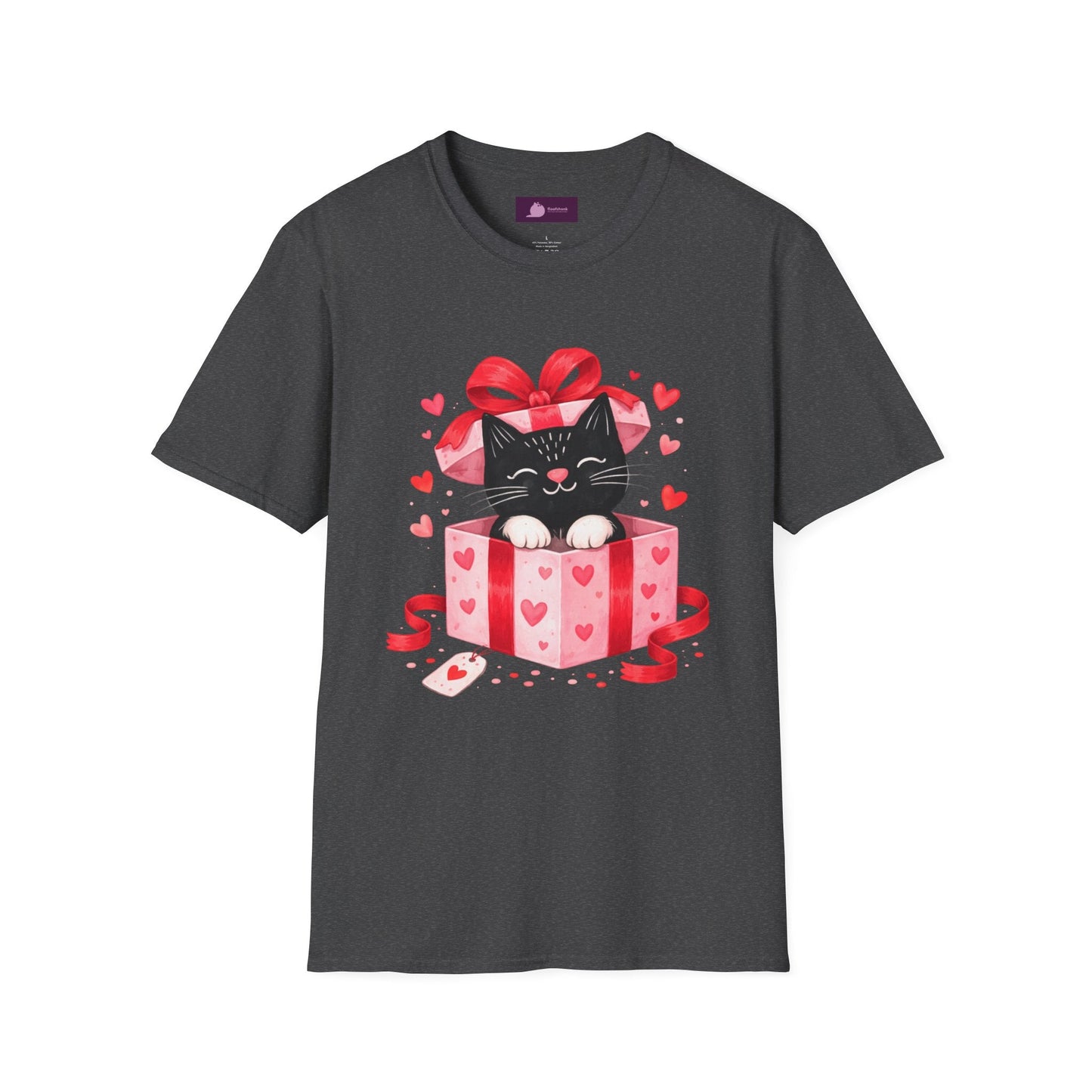 Valentine Kitty Gift Box T-Shirt - FloofChonk
