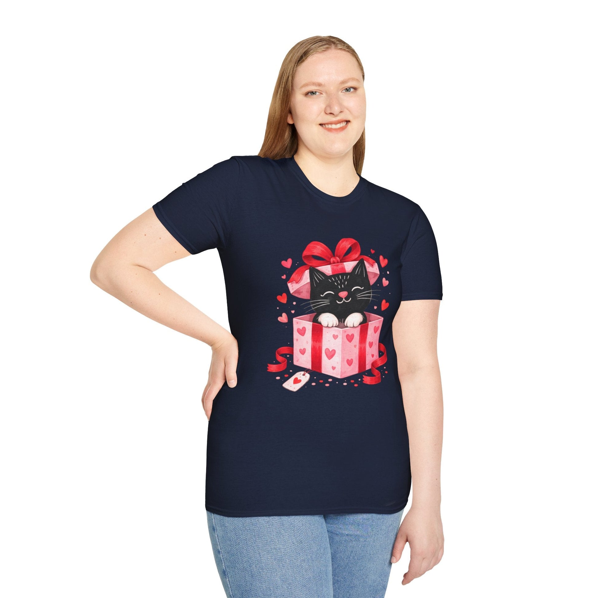 Valentine Kitty Gift Box T-Shirt - FloofChonk