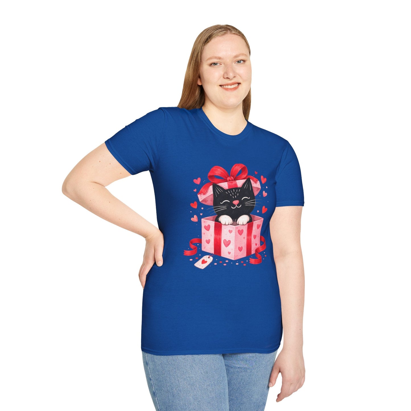 Valentine Kitty Gift Box T-Shirt - FloofChonk