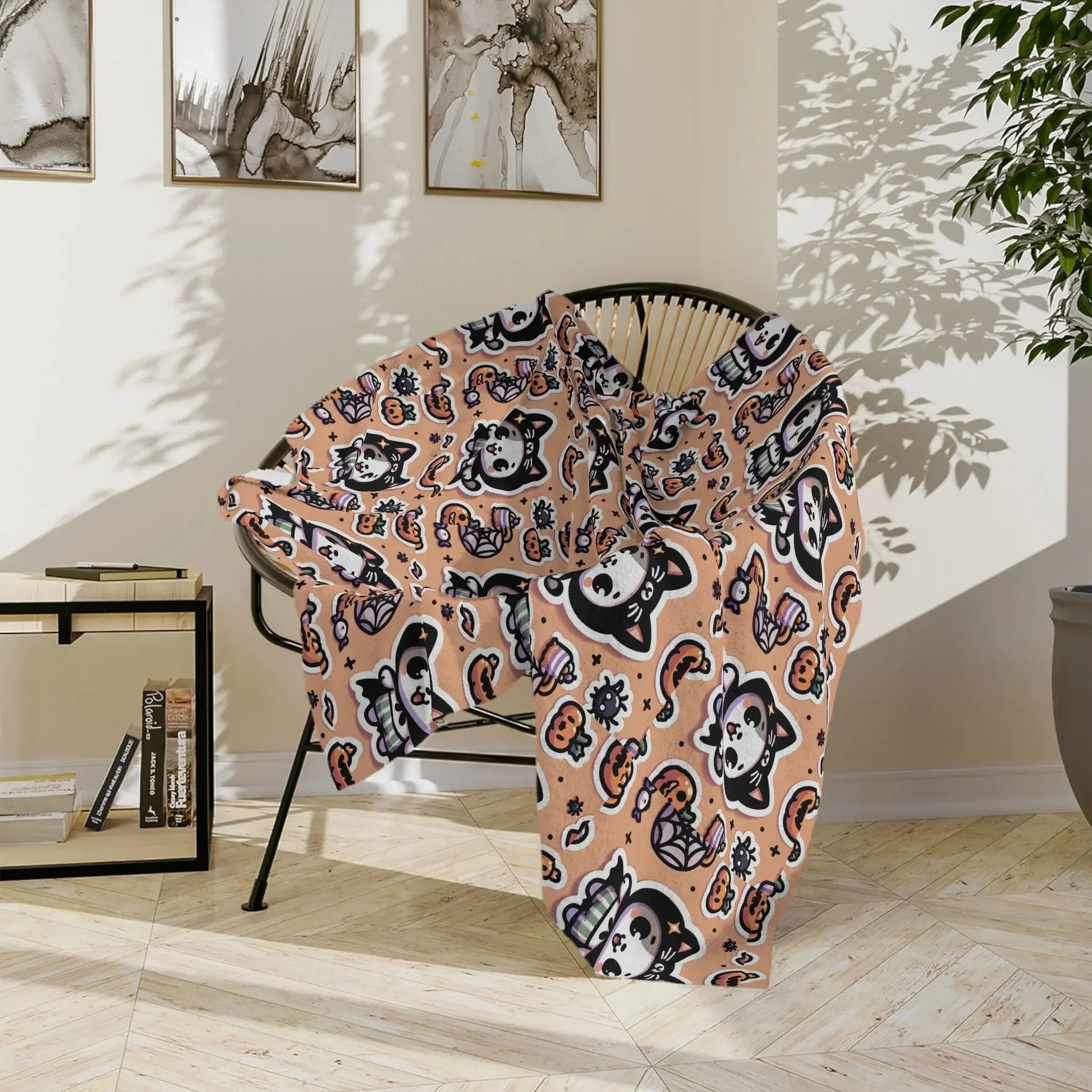 Velveteen Blanket - Cute Animal Themed Cozy Decorative Throw for Kids and Teens - FloofChonk