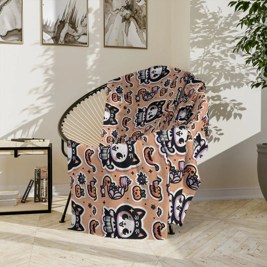 Velveteen Blanket - Cute Animal Themed Cozy Decorative Throw for Kids and Teens - FloofChonk