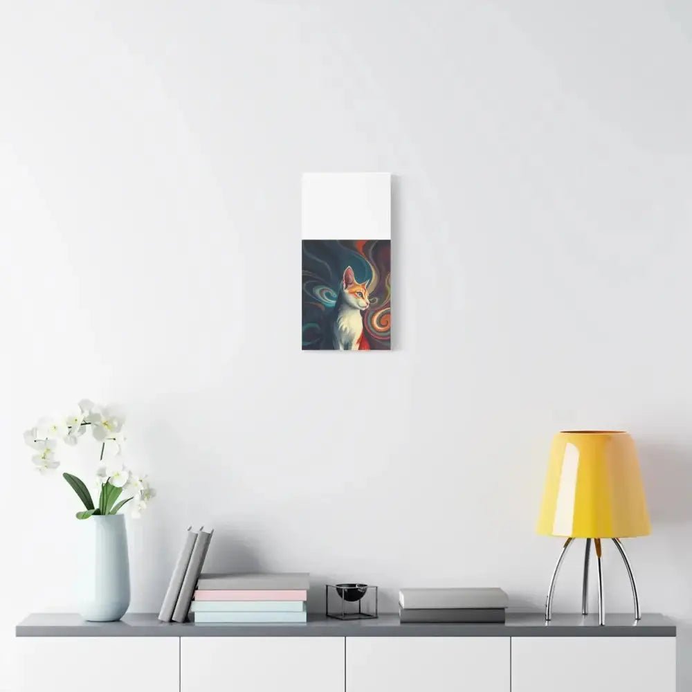 Vibrant Cat Canvas Art - Eye - catching Home Décor for Cat Lovers - FloofChonk