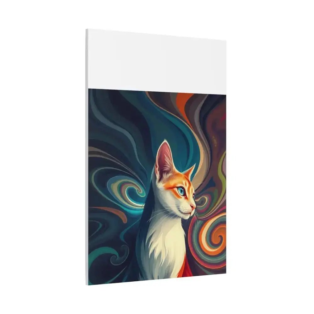 Vibrant Cat Canvas Art - Eye - catching Home Décor for Cat Lovers - FloofChonk