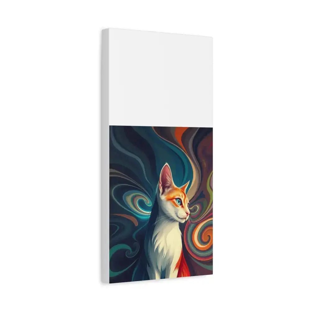 Vibrant Cat Canvas Art - Eye - catching Home Décor for Cat Lovers - FloofChonk