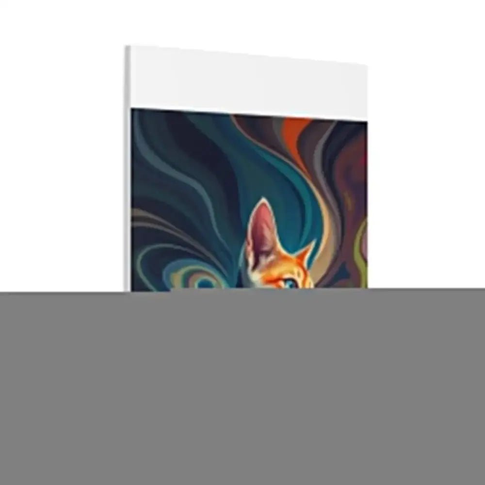 Vibrant Cat Canvas Art - Eye - catching Home Décor for Cat Lovers - FloofChonk