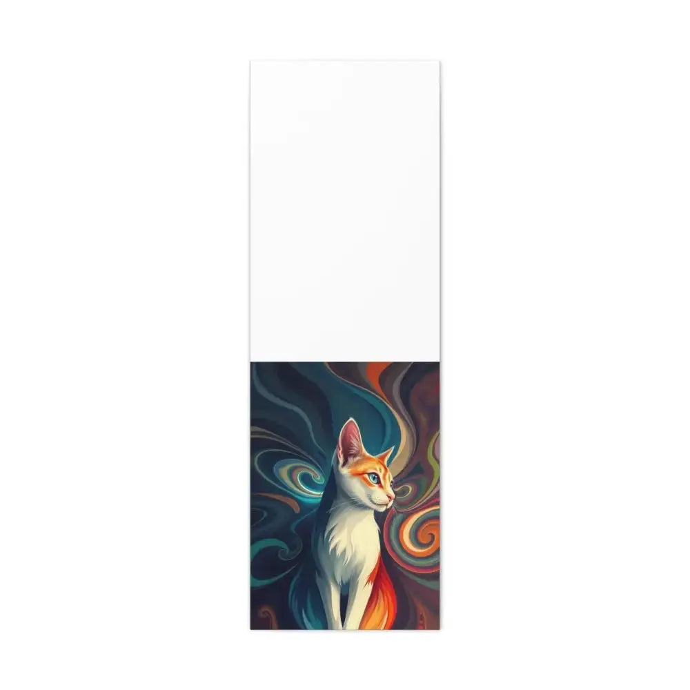 Vibrant Cat Canvas Art - Eye - catching Home Décor for Cat Lovers - FloofChonk