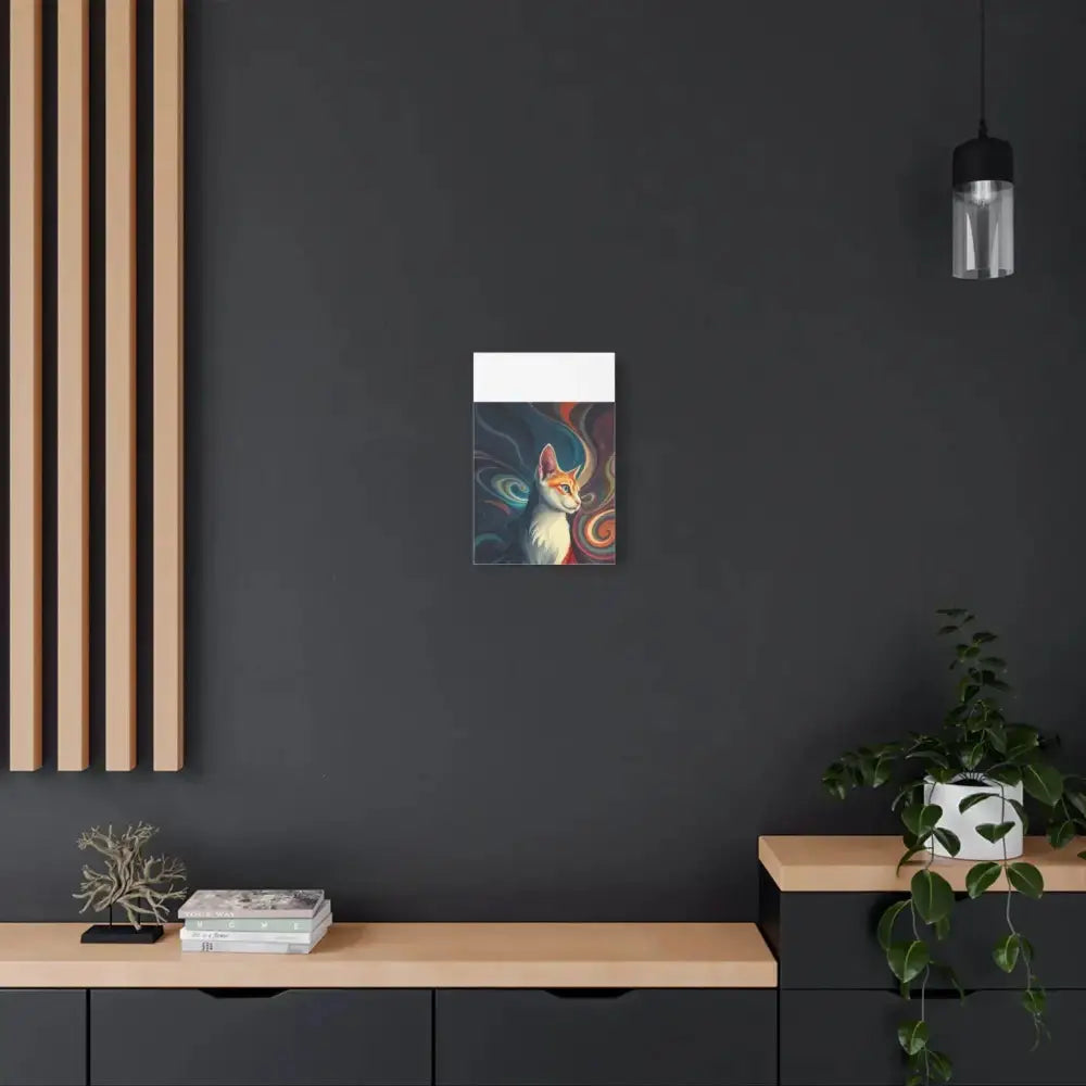 Vibrant Cat Canvas Art - Eye - catching Home Décor for Cat Lovers - FloofChonk
