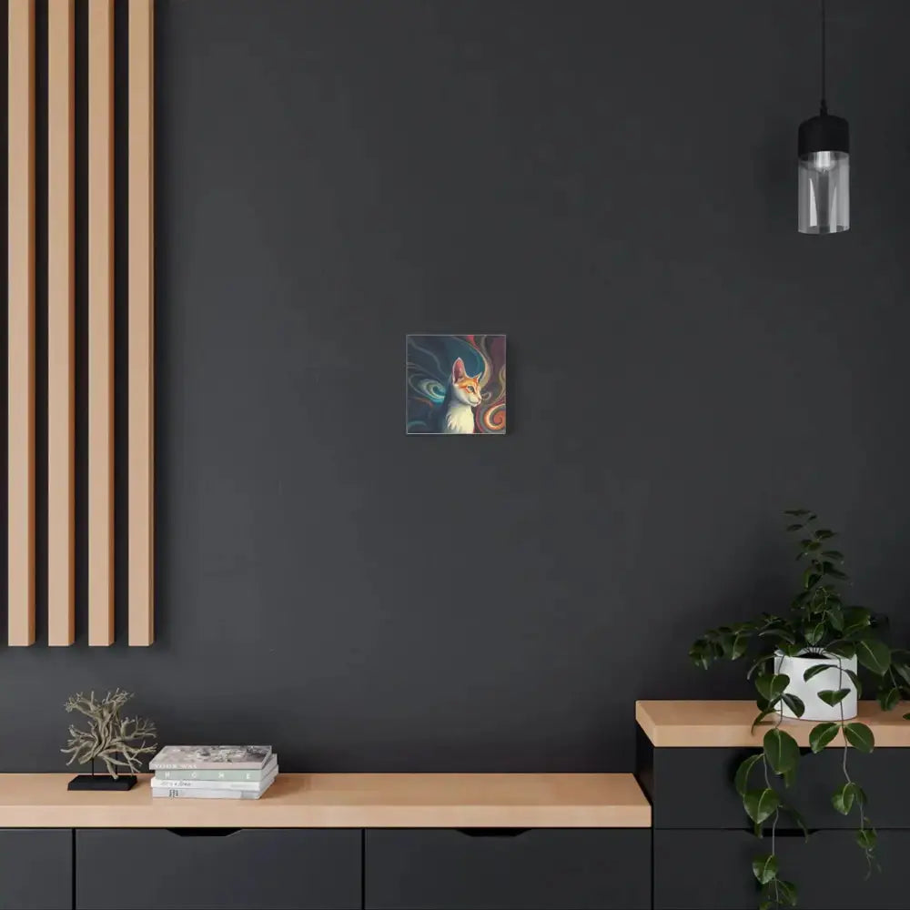 Vibrant Cat Canvas Art - Eye - catching Home Décor for Cat Lovers - FloofChonk