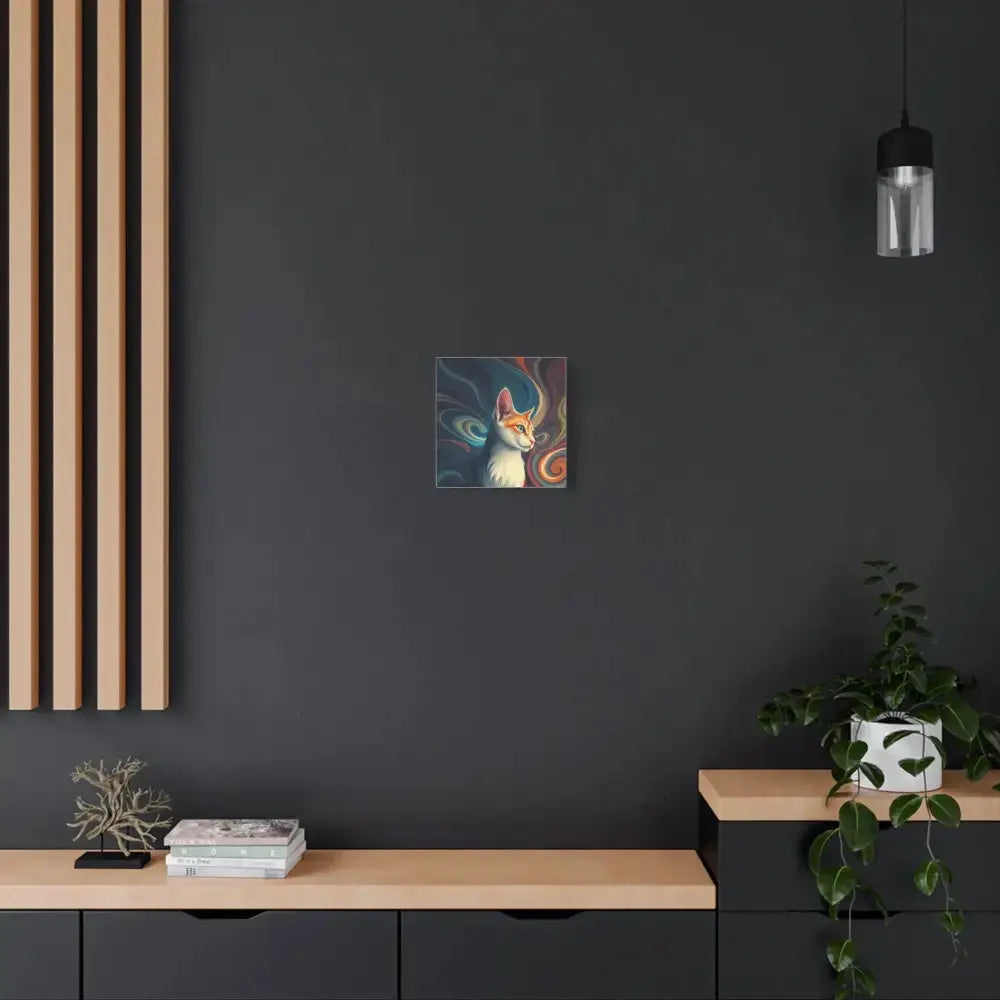 Vibrant Cat Canvas Art - Eye - catching Home Décor for Cat Lovers - FloofChonk