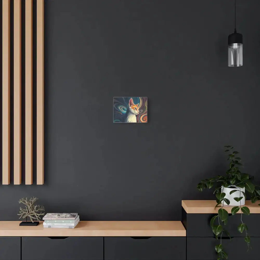 Vibrant Cat Canvas Art - Eye - catching Home Décor for Cat Lovers - FloofChonk