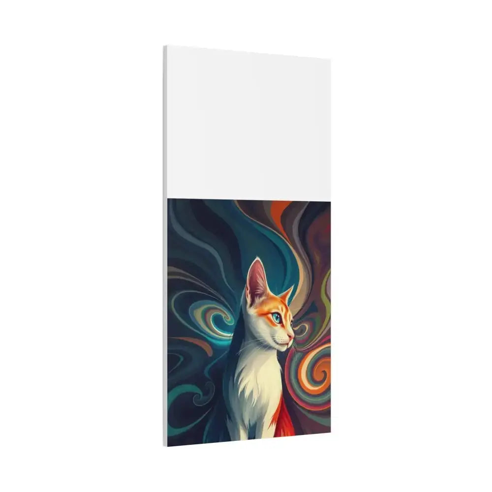 Vibrant Cat Canvas Art - Eye - catching Home Décor for Cat Lovers - FloofChonk