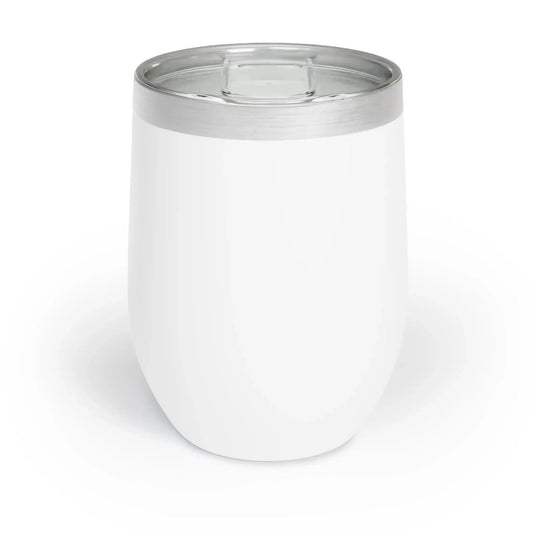 Wine Tumbler, Chic Funny Black Cat Design - FloofChonk