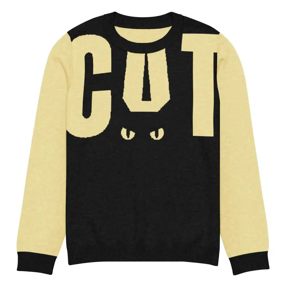 Yellow and Black Cat Sweater - FloofChonk