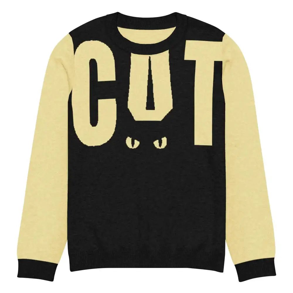 Yellow and Black Cat Sweater - FloofChonk