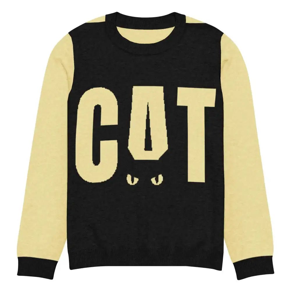 Yellow and Black Cat Sweater - FloofChonk