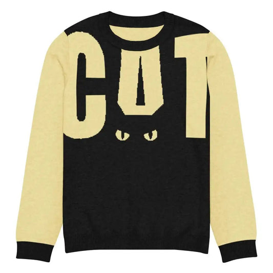 Yellow and Black Cat Sweater - FloofChonk