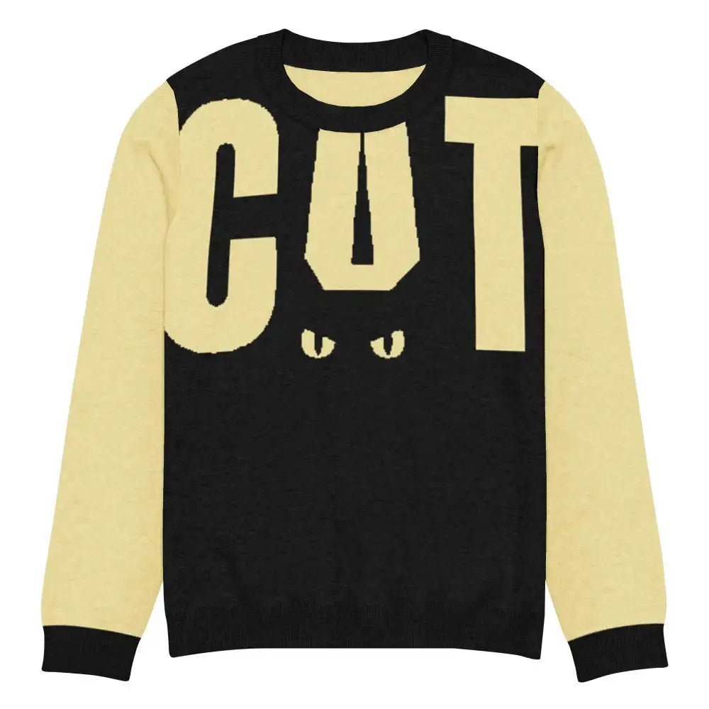 Yellow and Black Cat Sweater - FloofChonk