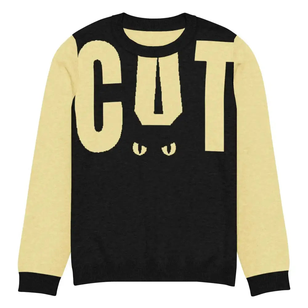 Yellow and Black Cat Sweater - FloofChonk