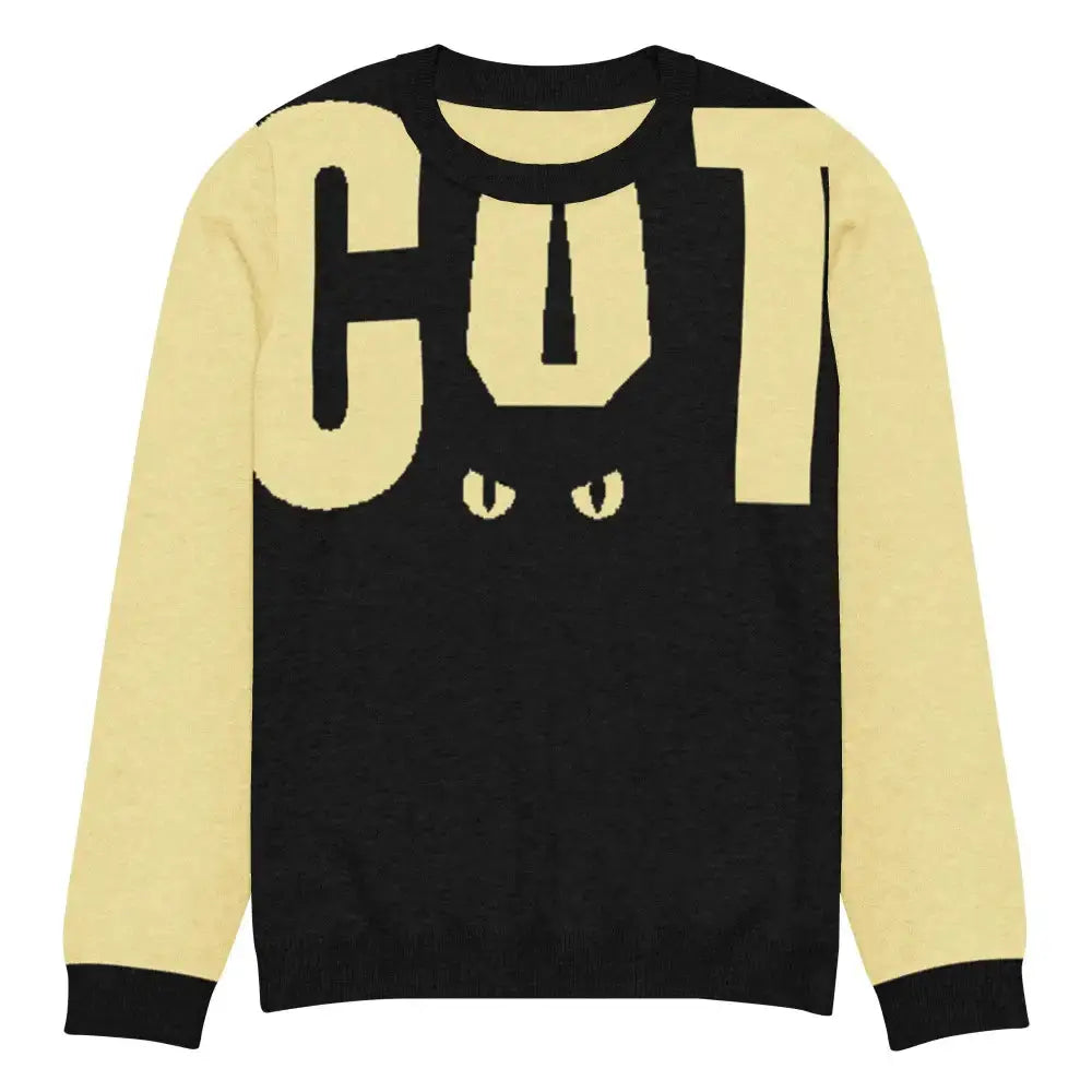 Yellow and Black Cat Sweater - FloofChonk