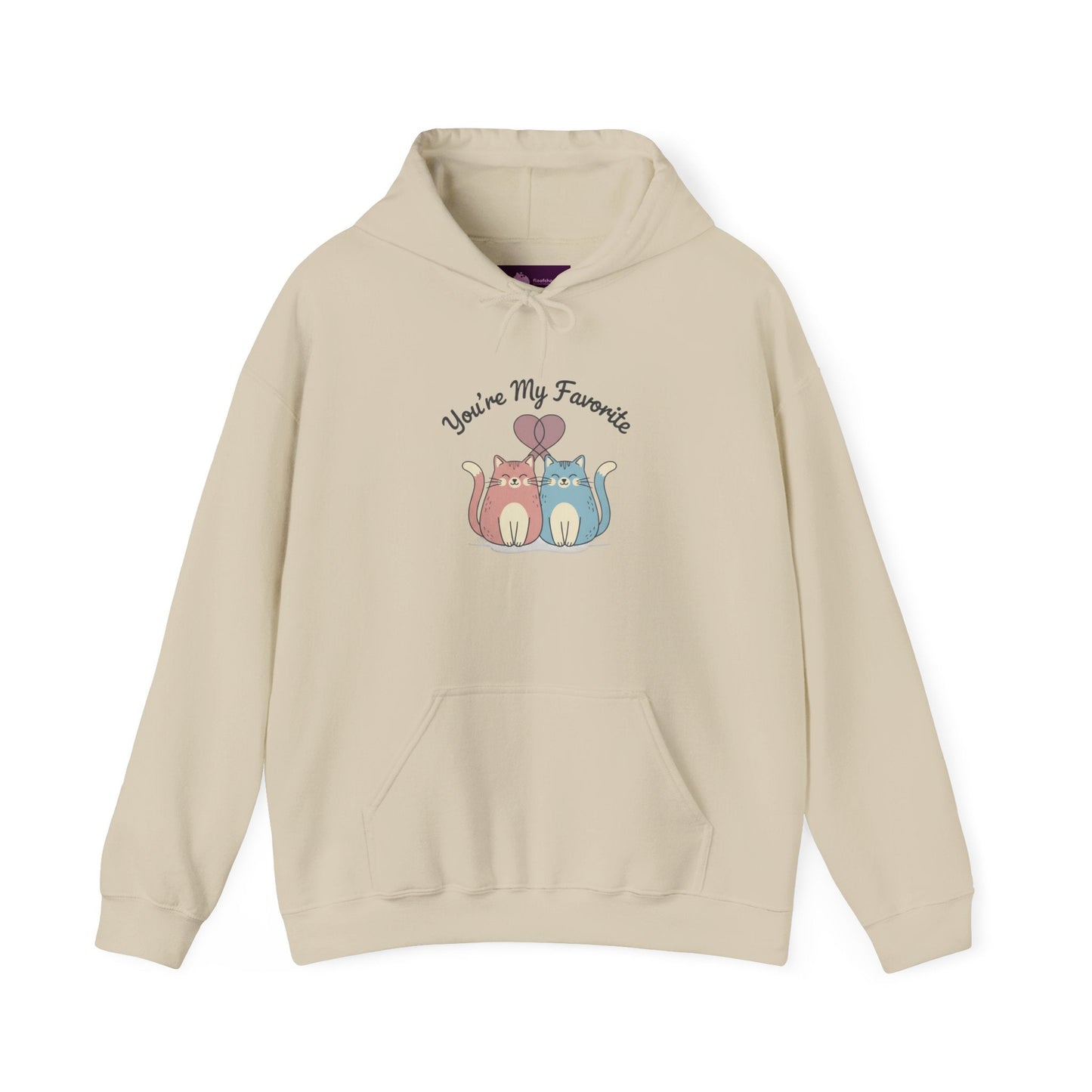 you're my favorite Hoodie | Micro - Romance, Galentine's Pastel Hearts - FloofChonk