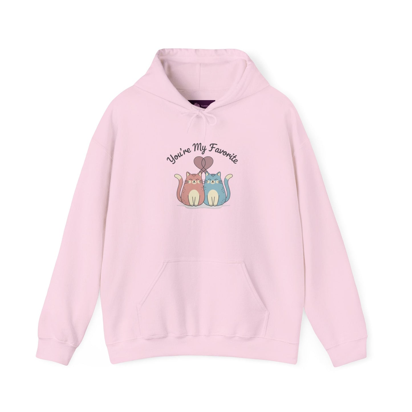 you're my favorite Hoodie | Micro - Romance, Galentine's Pastel Hearts - FloofChonk
