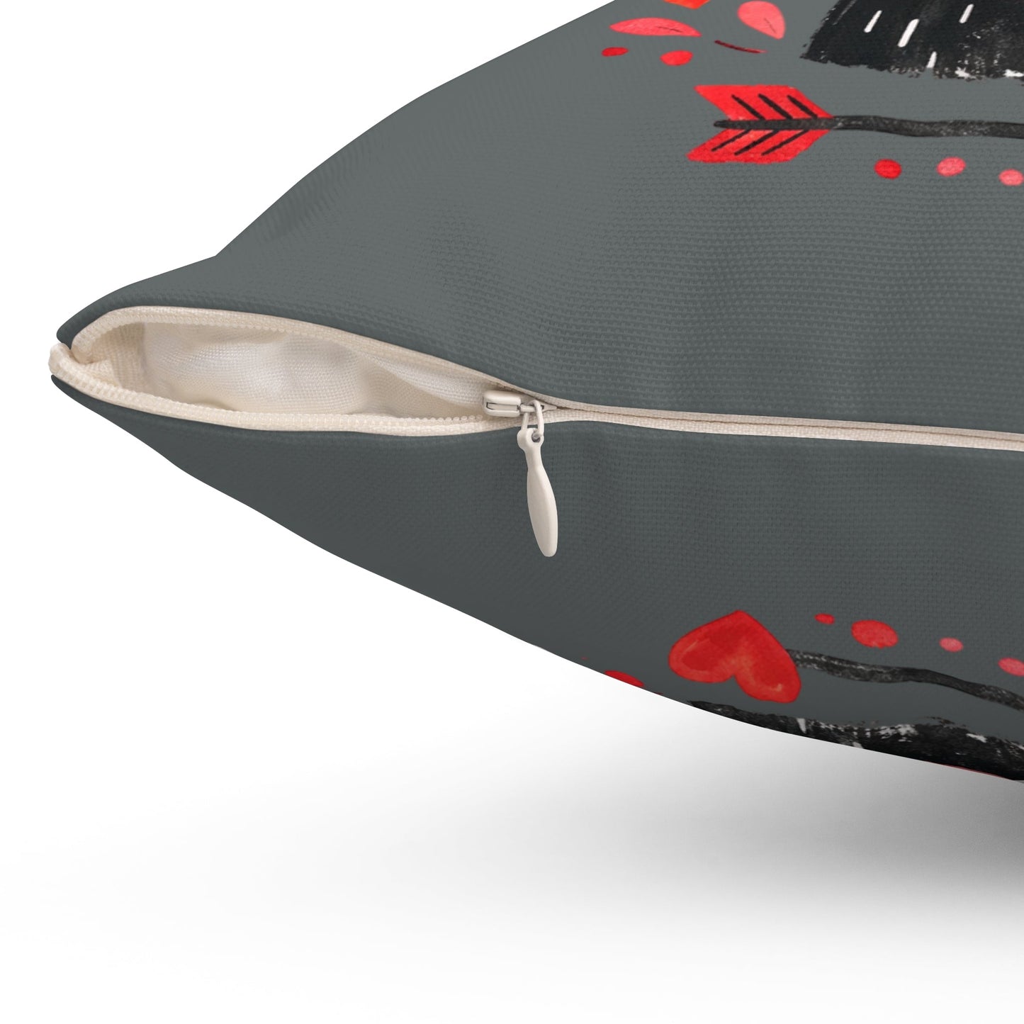 You're Purrfect For Me Cat Pillow — Cute Valentine Heart Throw Pillow - FloofChonk